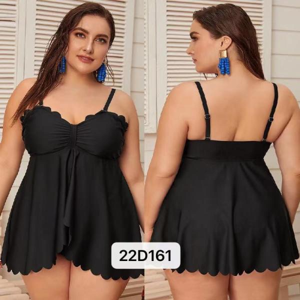 China Polyamide Large Size Ladies Swimwear Leopard Neck Split Plus Size Bathing Suits factory