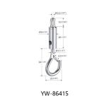 Grip Hook Saftey Cap Magic Brass+Iron Material For Aircraft Cable YW86415