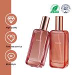 Craftsmanship 100ml Pink Gradient Glass Oil Bottle For Cosmetic