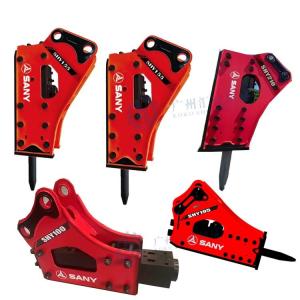 China SHY68 SHY75 SHY100 SHY155 SHY195 SHY210 Hydraulic Rock Hammer Breaker For Sany Excavator factory