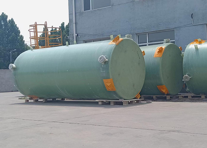 2CBM Fiberglass Storage Frp Water Tank Vertical For HCL And Chemicals