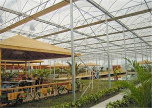 China Steady Structure Double Wall Greenhouse , Polycarbonate Greenhouse High Corrosion Resistance factory
