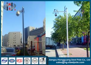 China Polygonal ODM / OEM Telescopic CCTV Camera Pole for Parking Lot Monitoring factory