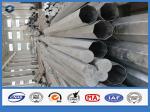 Customized Height metal power pole 69kv , Tubular Steel Poles High strength low