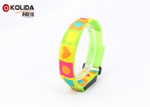 China Nylon Webbing High Visibility Armbands Led Light Glowing Flashing Armband 2.5x50cm factory
