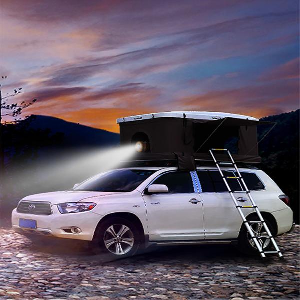 PU Coated 3000mm Outdoor Sport Tent , Hard Shell ABS Trailer Mounted Roof Top