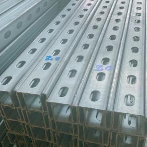 China Slotted 41mm Strut C Channel Section Cold Formed Channel Steel Profile HDG Unistrut factory