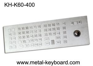 China Custom Rugged Industrial Kiosk Keyboard with Trackball 60 Keys Water Resistant factory