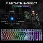 Computer Wired RGB Gaming Keyboard LED for Gamer