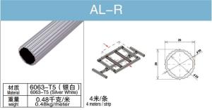 China AL-R T5 6063 Aluminum Round Tube Diameter 28mm for Logistics Rack Workbench factory