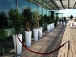 Outdoor Garden Fiberglass Flower Pots Large For Real Or Artificial Tree