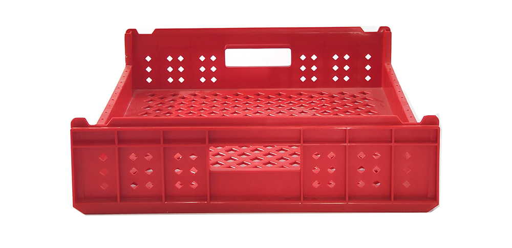 550*480*130mm Customized Color Plastic Crates for Bread Made of Durable PP Material