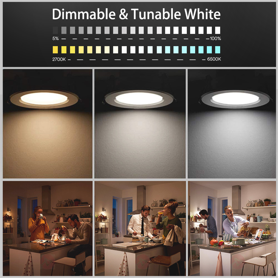 12W Slim Downlight RGB+CCT EU
