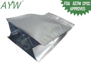 China Food Packaging Resealable Foil Bags Aluminum Side Gusset With Bottom Load factory