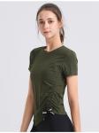 durable summer Richee Black Crew Neck T Shirt Women'S Athletic Clothing