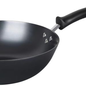 Stir Fry Chinese Wok Pan Anti Rust Non Stick Chinese Wok With Lid