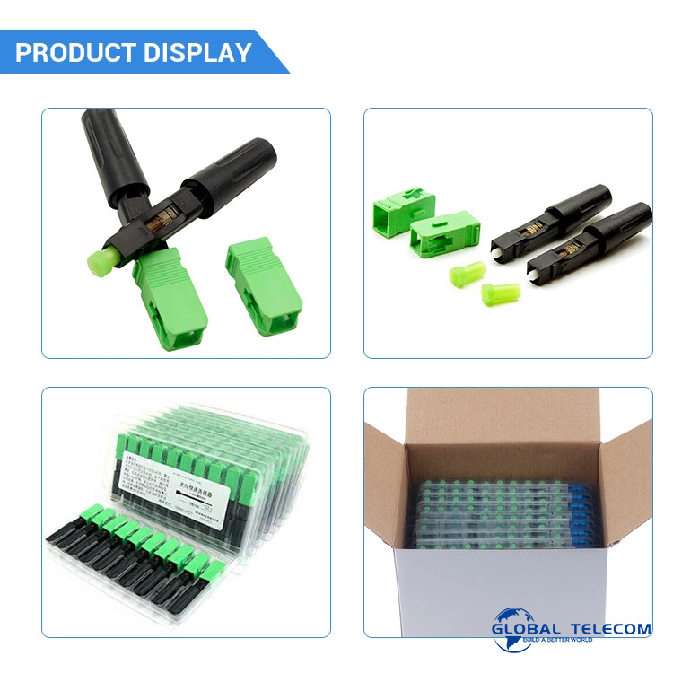 SM MM OM3 Optical Fiber Fast Connector , FTTH Fiber Optic Quick Connectors