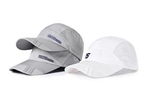 China 100% Polyester Summer Outdoor Casual Baseball Cap 58cm Breathable Grey Color factory