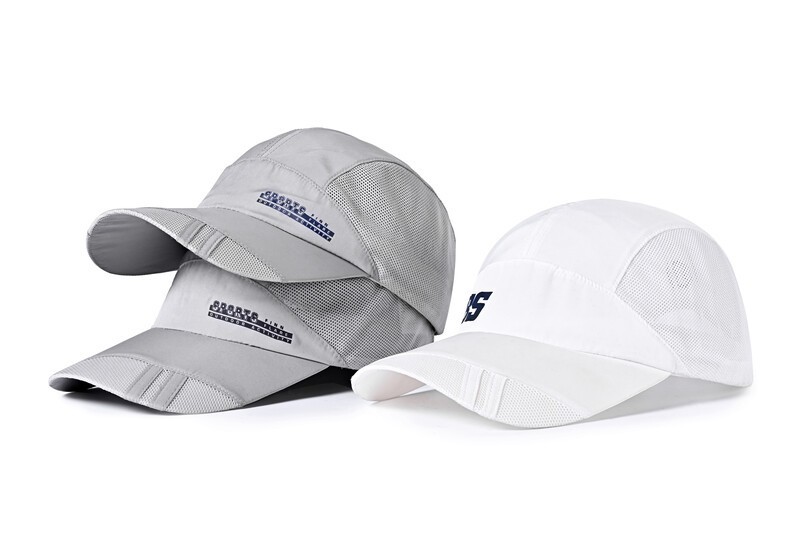 100% Polyester Summer Outdoor Casual Baseball Cap 58cm Breathable Grey Color
