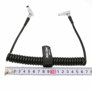 China 2 Pin Right Angle Coiled Twist Cable Power Teradek Bond ARRI Alexa Camera factory