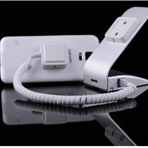 COMER desk display handphone stand with alarm and charging function for