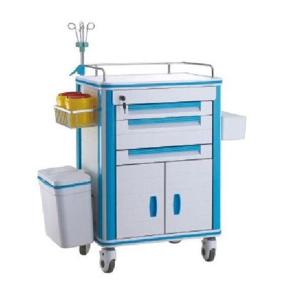 Anesthesia Medical Trolley Cart For Hospital Emergency , Resuscitation Crash