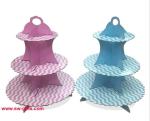 Fashion Colorful Design 3 Tier Paper Cardboard Cupcake Stand,Wholesale Wedding