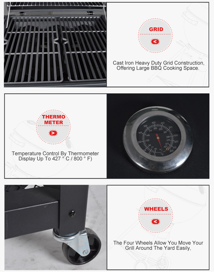 Charcoal Grill Outdoor With Side Tables Grate In Grate System Charcoal Grills Outdoor Cooking Grills Outdoor Cooking