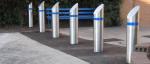 304 316 Stainless Steel Bollards for Pedestrian Safety 2 pc Stripe Light