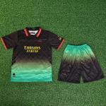 AC Milan Childrens Fourth Away Football Jersey 2025-2026 Season Gradient Black