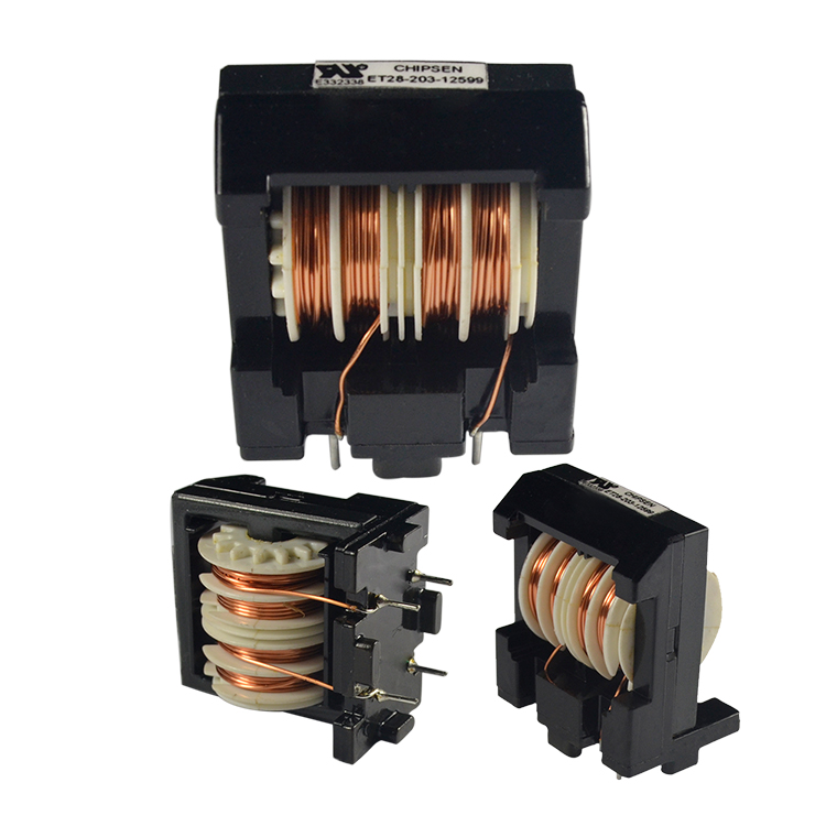Electronic ET28 Split Core Current Inductor Transformer 13 5v 50 hz High Voltage Xray High Frequency 240 24v PCB 28v Power Transformer