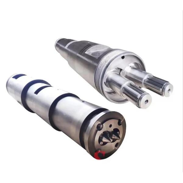 51 / 105 65 / 132 80 / 156 PVC Conical DOUBLE Twin Screw Barrel For Plastic