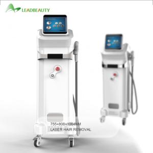 China 3 wavelength new design 808 755 1064 diode laser hair removal machine factory