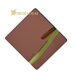 China PVD Color Mirror Finish Decorative Stainless Steel Sheet DIN Standard factory