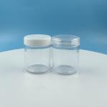 30g Transparent Cream Jar with Black Lid Volume 20ml 30ml 50ml Durable PS