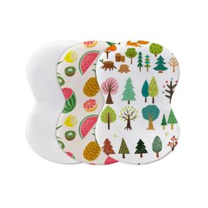 China Blank White Polyester Sublimation Baby Burp Cloth factory