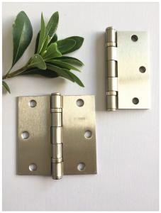 China 3.5&quot; Small Size 4 Ball Bearing Door Hinges , Satin Nickel Plated Indoor Door Hinges Loose Pin Type factory