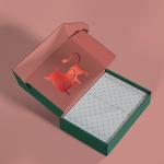 Flexible Rectangle Paper Necklace Shipping Boxes 25x15x4cm