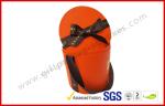 Round Luxury Gift Boxes / PVC Lamination Ribbon Gift Cylinder