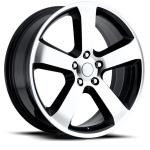 Silver Black 1111 Dodge Replica Wheels 22x9 22 Inch Dodge Charger Replica Rims