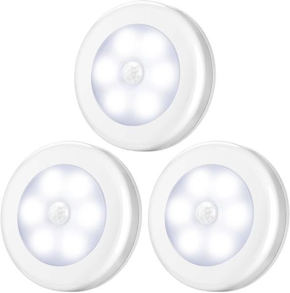 Motion Sensor Lights, Battery-Powered LED Night Lights, Stick-Anywhere Closet