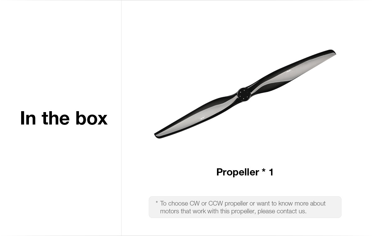 47 Inch Reinforced CF Propeller For Multi Rotor Drone Extreme Weather Conditions