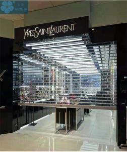 China 12mm Bar Polycarbonate Clear Roller Shutters For Store factory