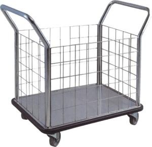 China Stainless steel Hotel House Keeping Cart durable With 4 wheels factory