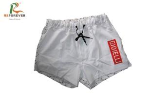 China White Elastic Waistband Womens Board Shorts Customized Size In Summer factory