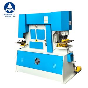 China Manufactory Carbon Steel Multifuction Ironworker Punching And Shearing Cutting Machine Q35Y-100T factory