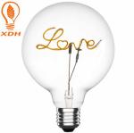 4W G125 Flexible LED Bulb , 230VE27 Love Filament Light Bulb