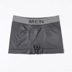 Men'S Printed Letter Underpants Mid Rise Boxer Shorts Nylon Brief Polyester
