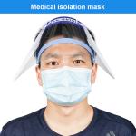 Custom Safety Face Shield Protective Visor Mask , Adjustable Anti Saliva