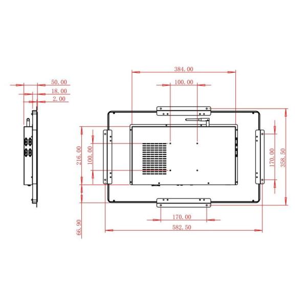 23.8-Inch Linux Industrial Interface for Logistics Tracking, Digital Directories, Retail Systems, and Environmental Monitoring